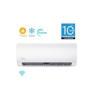Climatiseur Midea Smart Inverter Chaud & Froid 12000 BTU - Garantie 3 Ans