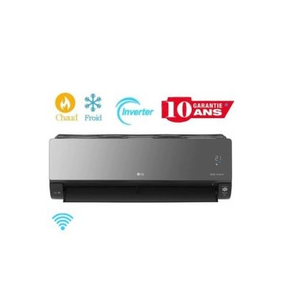 Climatiseur LG ARTCOOL Mirror UV Nano Dual Inverter 12000 BTU Chaud/Froid