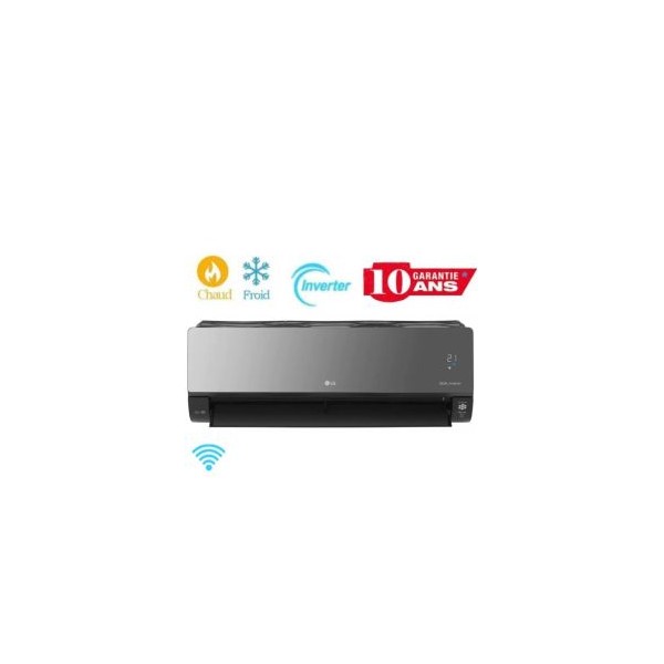 Climatiseur LG ARTCOOL Mirror UV Nano Dual Inverter 12000 BTU Chaud/Froid