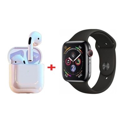 Coffret W26 PRO MAX Montre Connectée + Airpods - Noir